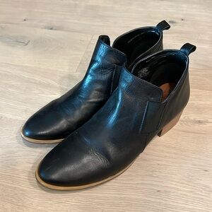 Charleston shoe company black booties.